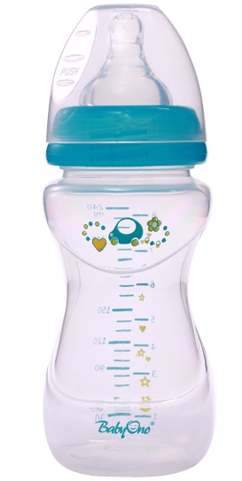 Antikoliková lahvička Baby Ono - modrá