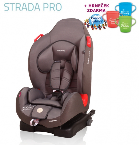 Autosedačka Strada Pro Isofix 2016,  9-25kg - šedá/grey