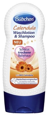 Měsíčkový mycí gel a šampón - Bübchen 
