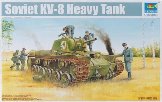 Slepovací model Trumpeter 1:35 Soviet KV-8 Heavy Tank *