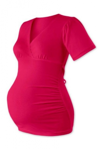 Těhotenská tunika VERONA - sytě růžová