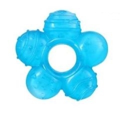 Kousátko gelové Baby Ono Květinka - Modré