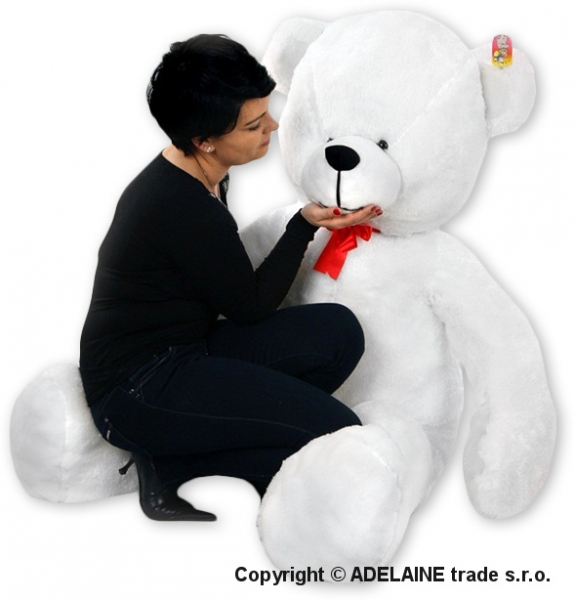 Plyšový Medvěd Baby Nellys - Bílý - 180cm
