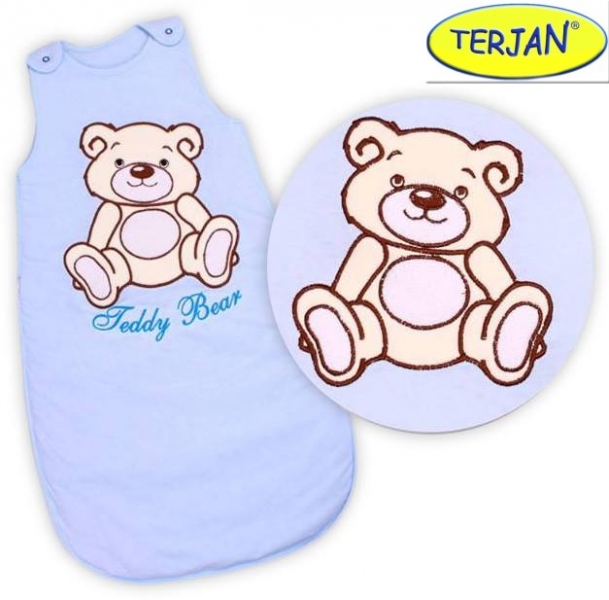 Spací vak Teddy Bear Baby Nellys - sv. modrý vel. 0+