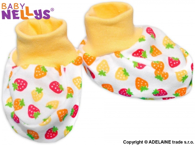 Botičky/ponožtičky Baby Nellys ® - Jahůdka