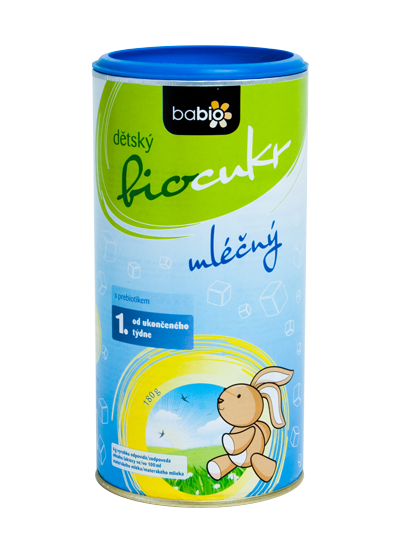 BABIO® dětský biocukr mléčný s prebiotikem, 180 g

