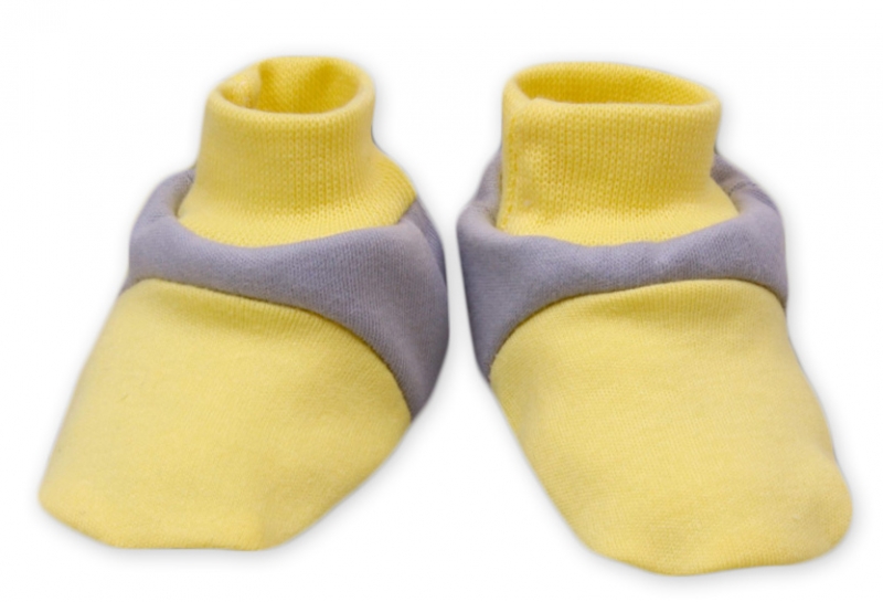 Botičky/ponožtičky Baby Nellys ® - Balónek ve žluté