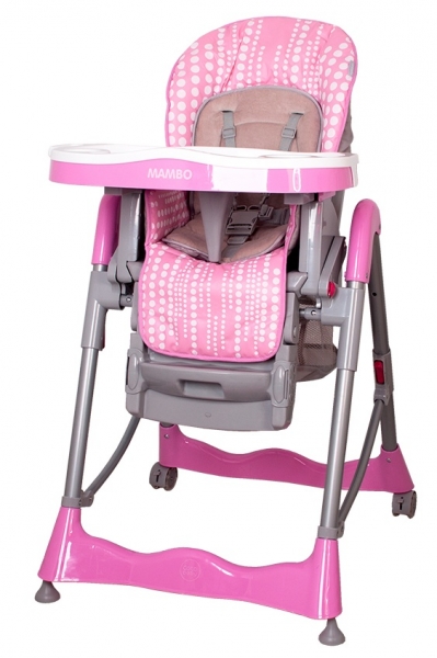 Jídelní židlička Coto Baby Mambo 2019 - Pink bubble