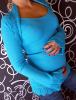Be MaaMaa Těhotenský svetřík s bolerkem - tyrkys