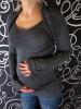Be MaaMaa Těhotenský svetřík s bolerkem - grafit