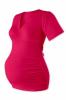 Těhotenská tunika VERONA - sytě růžová