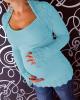 Be MaaMaa Těhotenský svetřík s bolerkem - sv. modrý