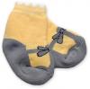 Bavlněné  froté ponožky 0-6m - žluté Baletka