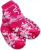 Bavlněné protiskluzové froté ponožky 6-12m - růžové