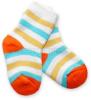 Bavlněné  froté ponožky 6-12m - barevný pruh