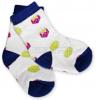 BabyOno Bavlněné  froté ponožky 6-12m - jahůdky