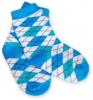 Bavlněné protiskluzové froté ponožky 12m+ - kárko modrozelené