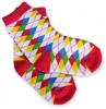 BabyOno Bavlněné protiskluzové froté ponožky 12m+ - kárko barevné