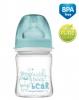 Skleněná lahvička 120ml Canpol Babies Easy Start PURE - modrá