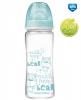 Skleněná lahvička 330ml Canpol Babies Easy Start PURE - modrá