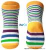 Bavlněné ponožky Baby Ono 12m+ - proužky modré,fialové a zelené