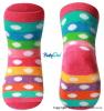 Bavlněné ponožky Baby Ono 12m+ - proužky barevné proužky s puntíky