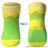 Bavlněné ponožky Baby Ono 6m+ - Zeleno-žluté
