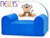 Dětské křeslo Nellys - Opička Nellys modrá