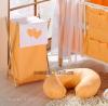Mamo Tato Luxusní praktický koš na prádlo - Srdíčko pomeranč