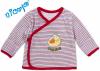 Novorozenecká košilka Little Funny Birds - červenomodrý proužek