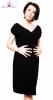 Těhotenské šaty Be MaaMaa - Kim - černé