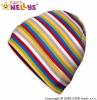 Bavlněná čepička Baby Nellys ® - Veselé barevné proužky
