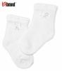 Bavlněné ponožky  - bílé s mašličkou (flitry)