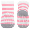 Bavlněné protiskluzové ponožky froté 6m+, růžové