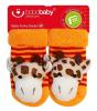 Froté ponožky s chrastítkem BOBO BABY Žirafka