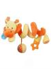Plyšová spirála - Žirafka- oranžová