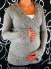 Těhotenský svetřík - Maminka I. sv. šedá