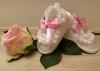Balerínky capačky/botičky MARY s růžovou stužkou