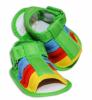 Capačky/botičky BOBO BABY - zelené s barevnými pruhy - Sandálky