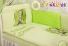 Baby Nellys Mantinel 360cm s povlečením Sweet Dreams by Teddy - zelený