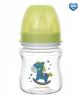 Canpol babies Antikoliková lahvička se širokým hrdlem Easy Start - TOYS 120 ml - zelená