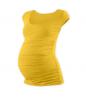 JOŽÁNEK Těhotenské triko mini rukáv JOHANKA - žlutooranžová